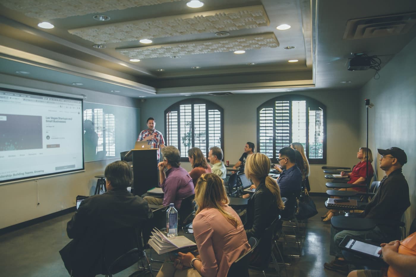 Teacher leading a classroom session