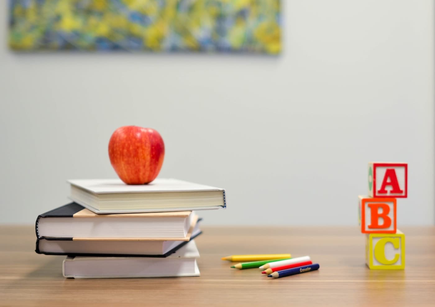 Young students learning together at their desks